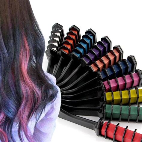 hair chalk on brown hair|hair chalk comb.